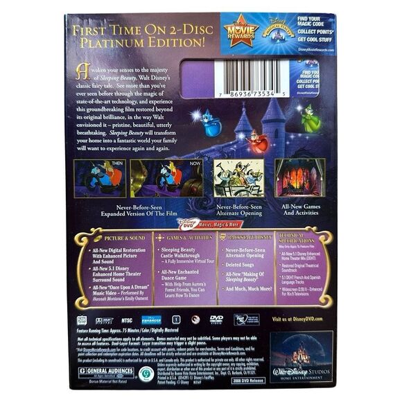 Sleeping Beauty 50th Anniversary Platinum Edition DVD – 2-Disc Set (2008) - Picture 2 of 8